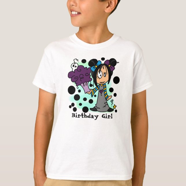 T-shirt Skelekinz Anniversaire Cupcake customisé (Devant)