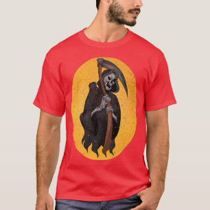 T-shirt Skeleton effrayant Halloween Costume Reaper Éffray