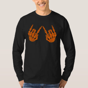 T-shirt Skeleton effrayant - Rocher Roll Horror Costume