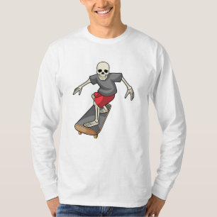 T-shirt Skeleton en skateboard