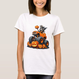 T-shirt Skeleton équitation Monster Camion Halloween Citro