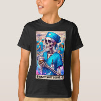 Skeleton Funny Tarot Card Nuit Shift Squad Hallow