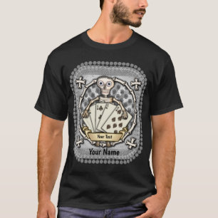 T-shirt Skeleton Gambler Poker