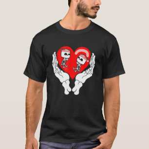 T-shirt Skeleton Grossesse Fille Twin X-Ray Enceinte Hallo