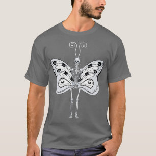 T-shirt Skeleton grunge fée Aestethics fairycore butterf