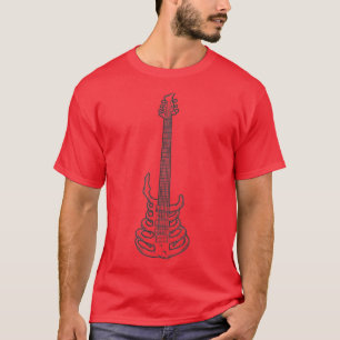 T-shirt Skeleton Guitare Musique Lover Cadeau Rock & Roll