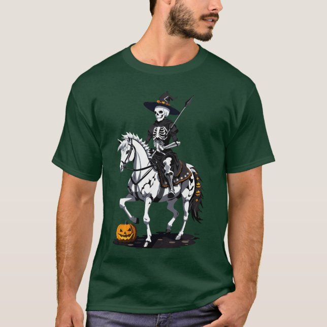T-shirt Skeleton Horse Rider garçon (Devant)
