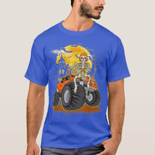 T-shirt Skeleton Jeu Monster Camion Funny Hallowee