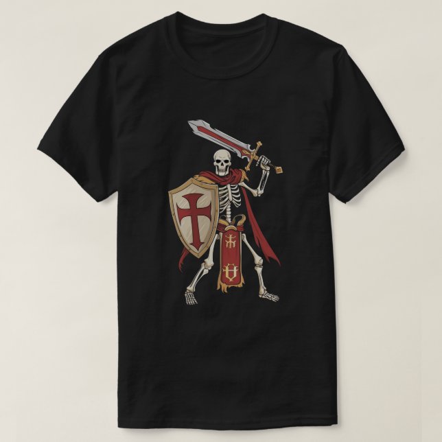 T-shirt Skeleton Knight (Design devant)