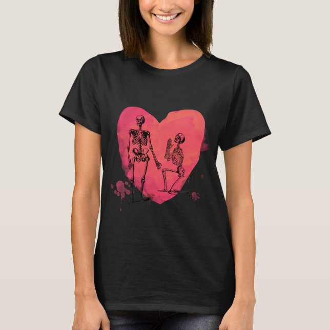 T-shirt Skeleton Love (Devant)