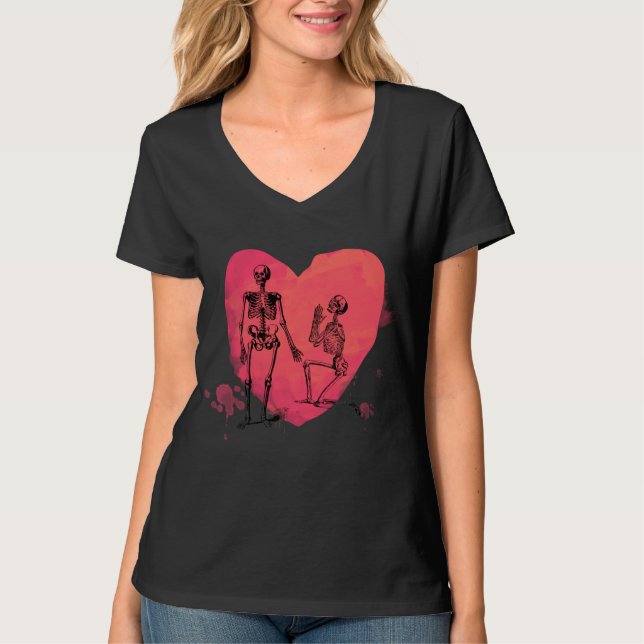 T-shirt Skeleton Love (Devant)