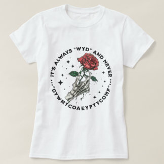 T-shirt Skeleton Main C'est toujours WYD Dark Romance Read
