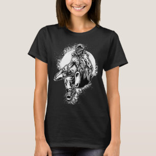 T-shirt Skeleton Monster noir blanc dessin