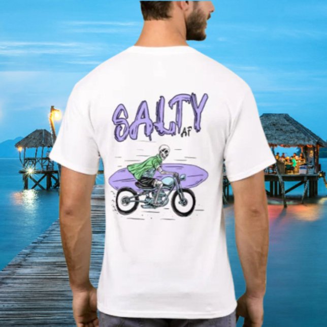 T-shirt Skeleton Motorcycle par Salty AF (Créateur téléchargé)