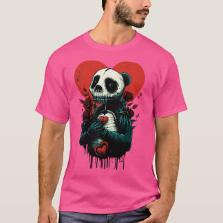 T-shirt Skeleton Panda Love