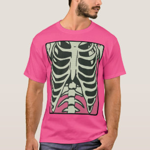 T-shirt Skeleton Poitrine XRay Costume Horreur Radiogra hu