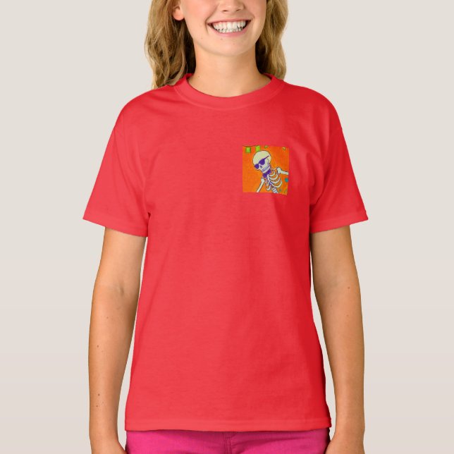 T-shirt Skeleton Skateboard (Devant)