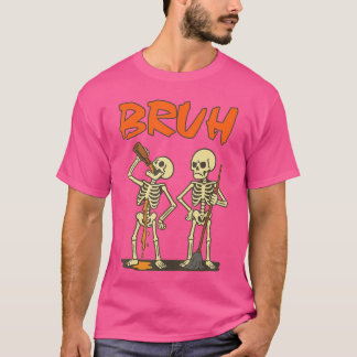 T-shirt Skeleton Summerween Party Beer Drinking Angry Bruh
