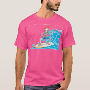 T-shirt Skeleton Surf Surf