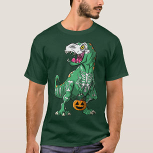 T-shirt Skeleton T Re Dinosaur Halloween 