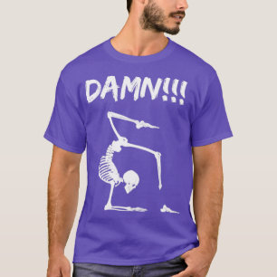 T-shirt Skeleton Yoga drôle halloween cadeau pied