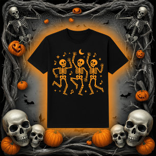 T-shirt Skeletons dansants Heure de partie éffrayante