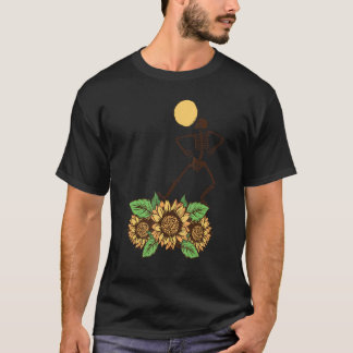 T-shirt Skeletons Danser Skeleton Famille Avec Moon Hallo