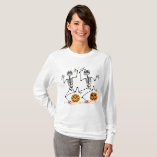T-shirt Skeletons d'Halloween et Jack O Lanterns