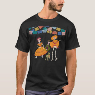 T-shirt Skeletons Dia De Los Muertos