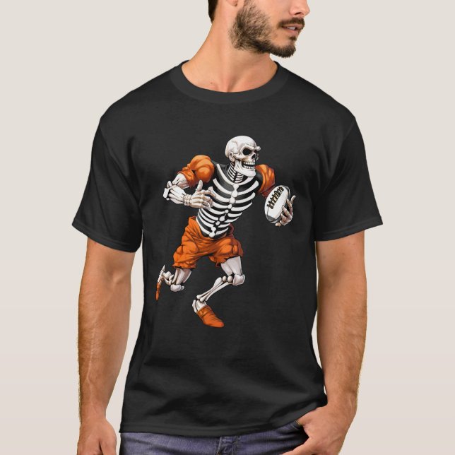 T-shirt Skeletons Rugby Players (Devant)