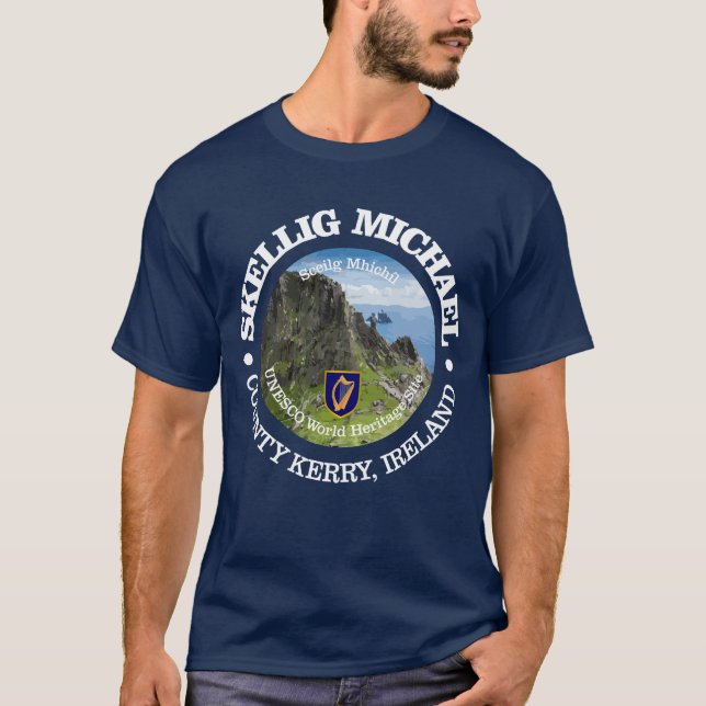 T-shirt Skellig Michael (rd) (Devant)