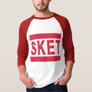T-SHIRT SKETロゴ ラグランTシャツ / RED