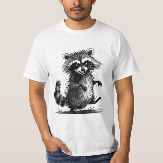 T-shirt Sketch crayon d'art faunique (Devant)