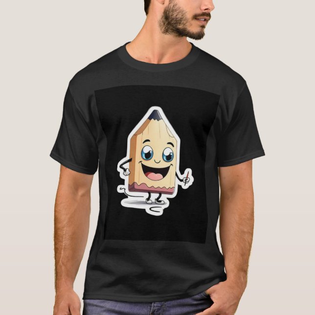 T-shirt Sketchy Amusement avec Pal crayon (Devant)