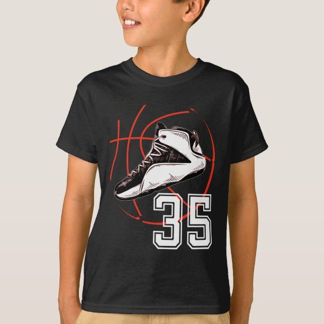 T-shirt Sketll Chaussures 35e Anniversaire cadeau de fête  (Devant)