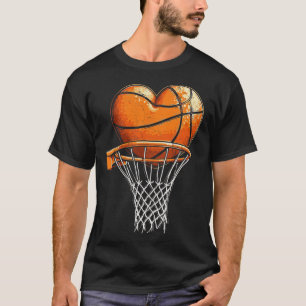 T-shirt Sketll Coeur Valentines Jour Sports Garçons Jeunes