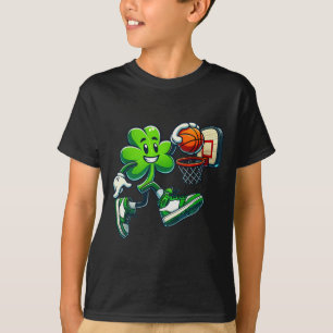 T-shirt Sketll Shamrock Lucky Clover Irish St Patrick's Da