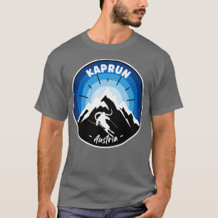T-shirt Ski À Kaprun Autriche Bleu