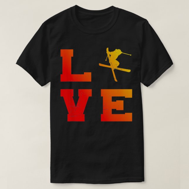 T-shirt Ski acrobatique Ski Saut Freestyle Ski Freestyle (Design devant)