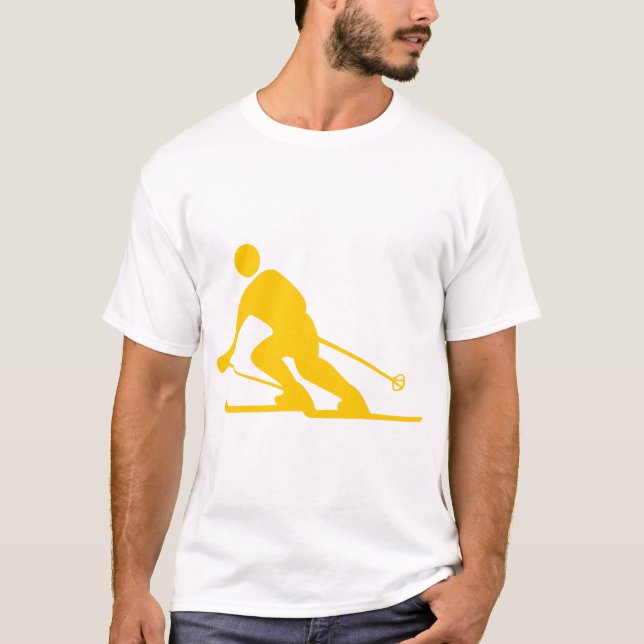 T-shirt Ski - Ambre (Devant)