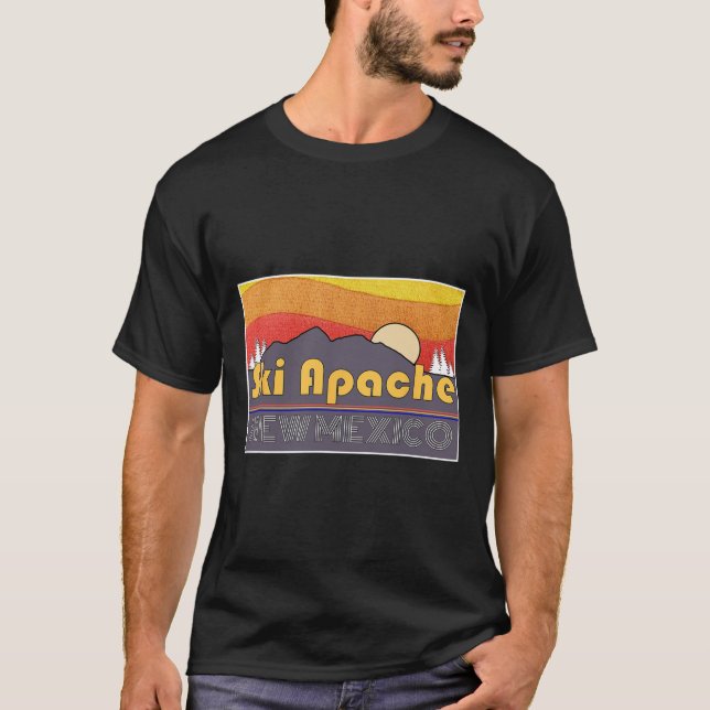 T-shirt Ski Apache Nouveau-Mexique  (Devant)