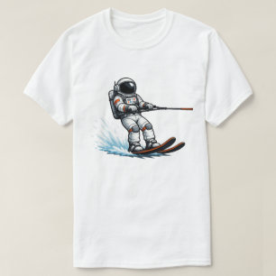 T-shirt Ski aquatique d'astronaute