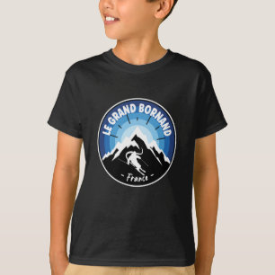 T-shirt Ski Au Grand Bornand France Bleu
