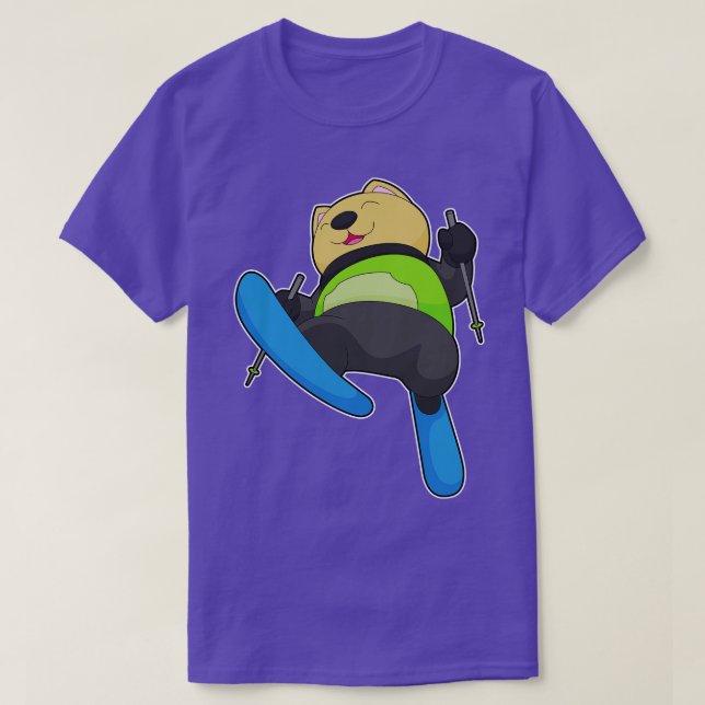 T-shirt Ski de Cat Sports d'hiver (Design devant)