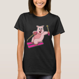 T-shirt Ski de cochon