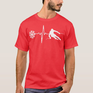 T-shirt Ski de coeur