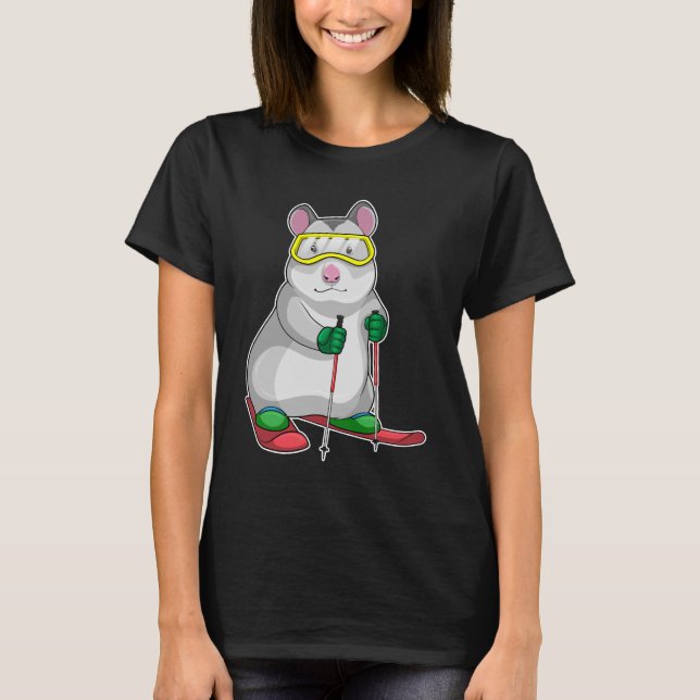 T-shirt Ski de Hamster (Devant)