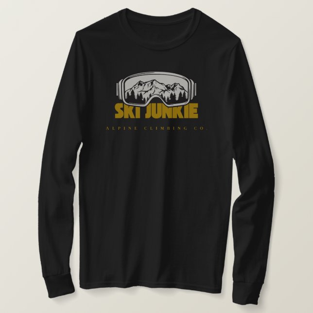 T-shirt ski de montagne (Design devant)