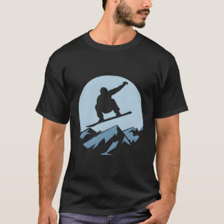 T-shirt Ski de montagne Snowboard Ski homme femme enfants