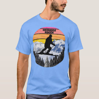 T-shirt Ski De Neige Okushiga Kogen Ski Fields Honshu Isla